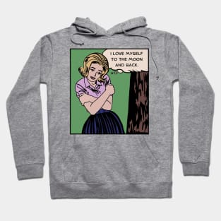 Comic Woman Loves Herself Hoodie